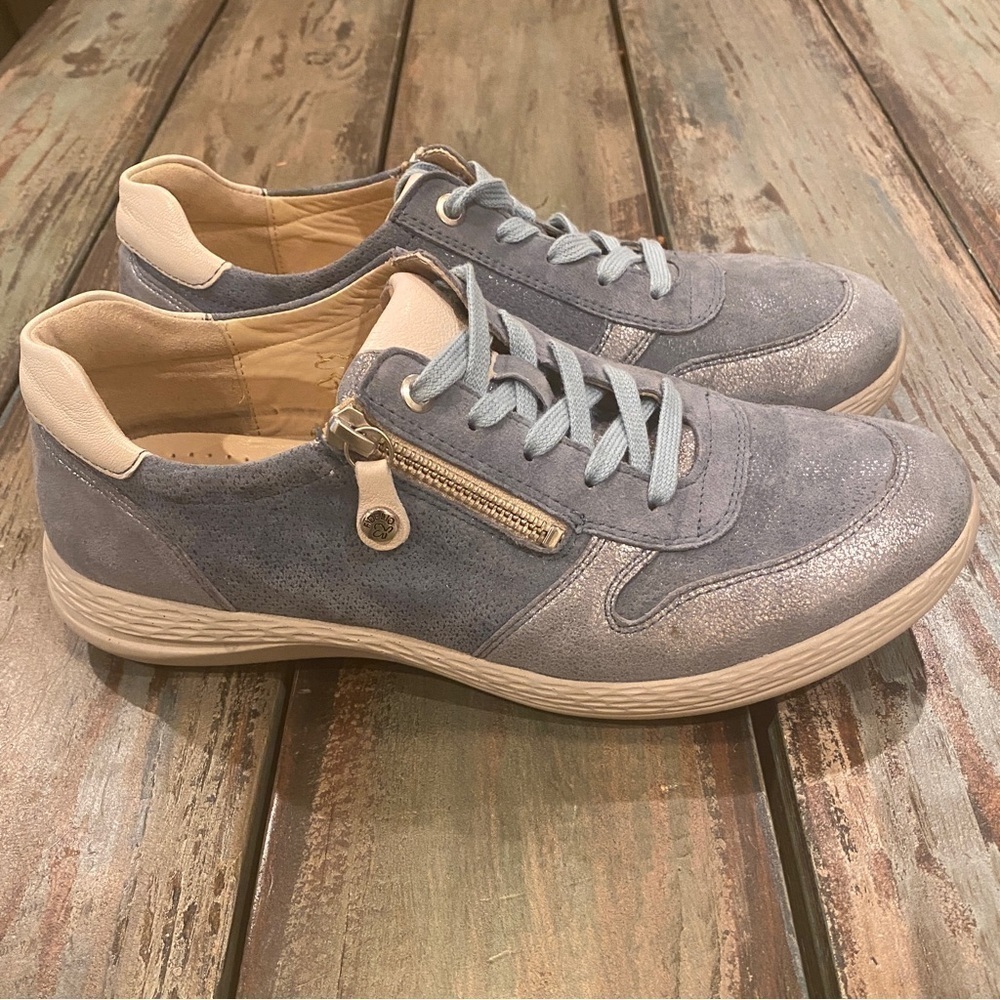 Fidelio US 9.5 (UK 7) Hallux Hi-Energy Sneakers Leather Shoes Blue Women’s - Picture 12 of 12